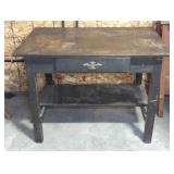 WOODEN SIDE TABLE WITH DRAWER