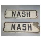 (2) NASH ROAD SIGNS