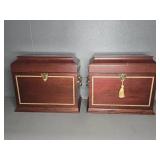 DECANTER SET IN BOXES (2)