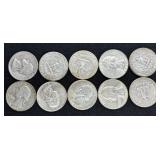 (10) SILVER QUARTERS