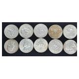 (10) SILVER QUARTERS