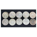 (10) SILVER QUARTERS