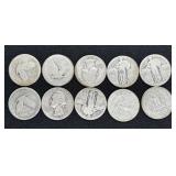 (10) SILVER QUARTERS