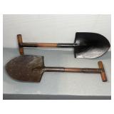 (2) WWI T-HANDLE SHOVEL/ENTRENCHING TOOLS