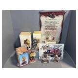 GROUP OF FIREMAN STATUES, SIGNS, COLLECTIBLES