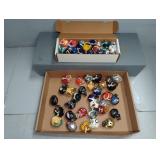 (2) SETS OF NFL MINI HELMETS