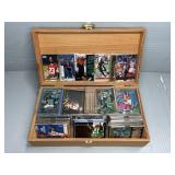 ASST. SPORTS CARDS, IN HARD CASES