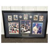 FRAMED JIM KELLY 2002 HOF COLLAGE, 35"X23"