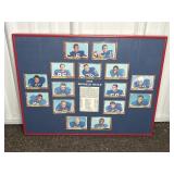 FRAMED 1966 BUFFALO BILLS ROSTER CARD COLLECTION