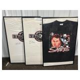 (3) FRAMED AUTOGRAPH BUFFALO SABRES T-SHIRTS
