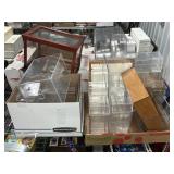 LARGE GROUP OF ACRYLIC CASES & DISPLAYS