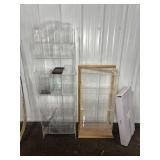 (2) ACRYLIC FLOOR DISPLAYS, W/ SOME SMALLER CASES