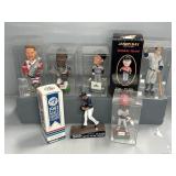 (8) BASEBALL, HOCKEY, FOOTBALL BOBBLES, FIGURES
