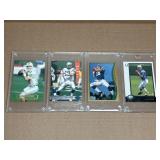 (4) PEYTON MANNING ROOKIE CARDS, IN HARD CASES