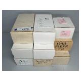 (9) BOXES OF FOOTBALL CARDS - SETS & MIXED