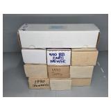 (10) BOXES OF BASEBALL CARDS - SETS & MIXED