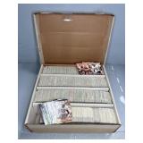 LARGE BOX OF NFL PRO SET FOOTBALL CARDS