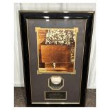 WILLIE MAYS SIGNED BASEBALL, IN DISPLAY CASE