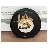 RYAN MILLER BUFFALO SABRES AUTO PUCK, W/ COA