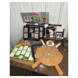 (7) BASEBALL PRINTS/PLAQUES, CARD DISPLAYS, POSTER