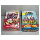 (2) BASEBALL 36 CT. WAX BOXES - 1990