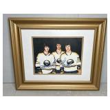 "FRENCH CONNECTION" SABRES SIGNED PRINT, FRAMED