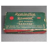 20 RND BOX REMINGTON KLEANBORE .303 SAVAGE