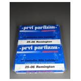 2 BOXES PRVI PARTIZAN 25-06 REM., 90GR. HP