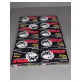 10 BOXES WOLF 223 REM, 62 GR. COPPER FMJ