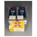 2 FULL, 1 PARTIAL BOX 22 WMR, 131RNDS TOTAL