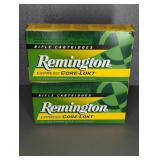 2 BOXES REMINGTON CORE-LOKT 6MM REM., 100 GR.