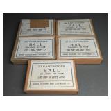 5 BOXES 30-06 (30 CAL BALL M2), 20 RNDS PER BOX