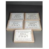 5 BOXES 30-06 (30 CAL BALL M2), 20 RNDS PER BOX