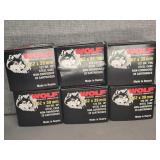 6 BOXES WOLF 7.62 X 39 MM, 122GR., HP
