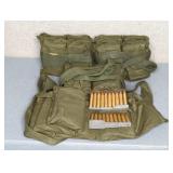 4 BANDOLEERS OF .30 CARBINE IN STRIP CLIPS