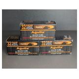 3 BOXES AGUILA 32 S&W LONG, 98 GR. LEAD