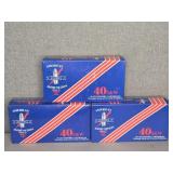 3 AMERICAN AMMUNITION 40 S&W, 180GR. (50 PER BOX)