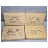 4 BOXES 30-06 (30 CAL. BALL M2)