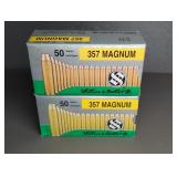 2 BOXES SELLIER & BELLOT 357 MAG., 158GR. FMJ