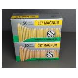 2 BOXES SELLIER & BELLOT 357 MAG., 158GR. FMJ