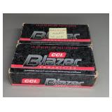 2 BOXES CCI BLAZER 40 S&W, 180GR., FMJ