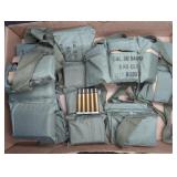 6 BANDOLEERS, SOME WITH EMPTY CASINGS