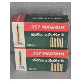 2 BOXES SELLIER & BOLLET 357 MAG., 158 GR.