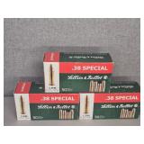3 BOXES SELLIER & BOLLET 38 SPL., 158 GR.