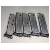 (5) 8 RND 45 ACP SINGLE STACK MAGAZINES