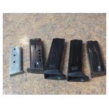 5 MIXED CALIBER PISTOL MAGAZINES (10 RND OR LESS)