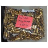 550 COUNT 45 ACP BRASS CASINGS (FIRED)