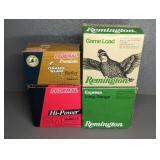 4 BOXES OF VARIOUS 12 GAME SHOT LOADS