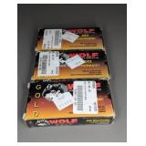 3 BOXES WOLF 243 WIN., 100GR. COPPER SOFT POINT