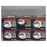 6 BOXES WOLF 7.62 X 39MM, 122GR., HOLLOW POINT